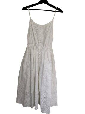 Rachel Antonoff White Eyelet Princess Dress Midi-Cotton- Size 6